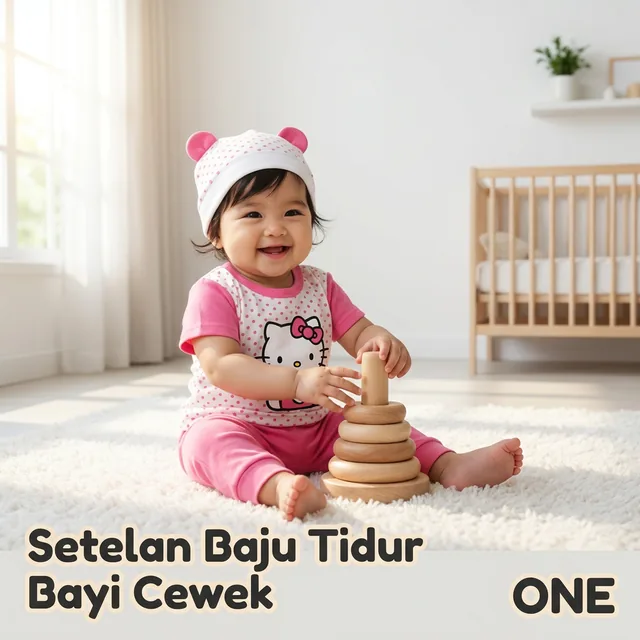 Setelan baju tidur bayi perempuan
